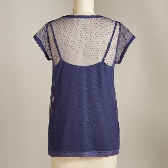 RARE Sundance Palace Best top with crochet detailing, size large - Picture 3 of 11